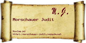 Morschauer Judit névjegykártya